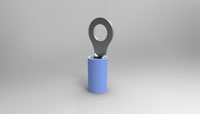 TE Connectivity 51864-2 Ring Tongue Terminal - AWG 16-14 - Insulation Max 2.67-3.81mm - Stud 10
