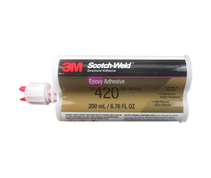 3M™ Scotch-Weld™ DP420 Off-White Epoxy Adhesive - 200 mL DuoPak Cartridge