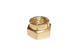 SPS Technologies 32FL624 Aluminum Nut, Plain, Slotted, Hexagon