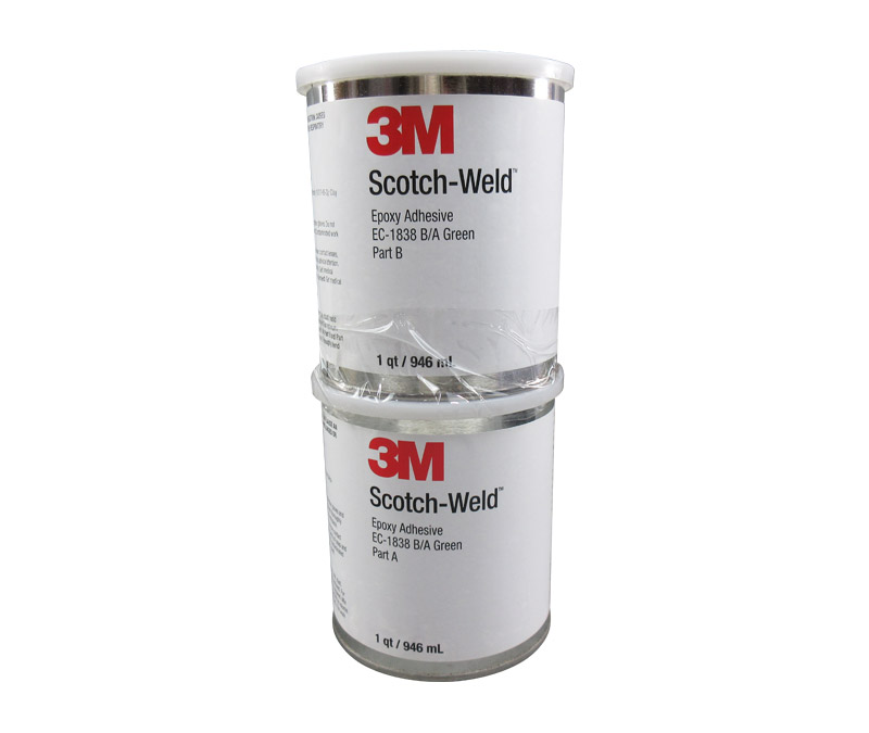 3M™ Scotch-Weld™ EC-1838 B/A Green Epoxy Adhesive - Quart Kit