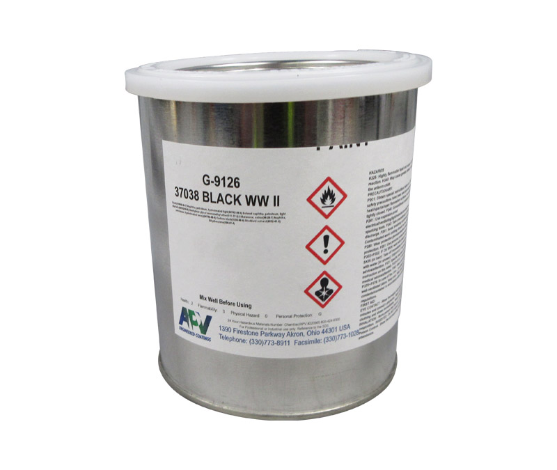 APV® Engineered Coatings G-9126-01 Walkway™ FS 37038 Black A-A-59166A Type 2/MIL-W-5044C Spec Non-Slip Walkway Compound - Quart Can