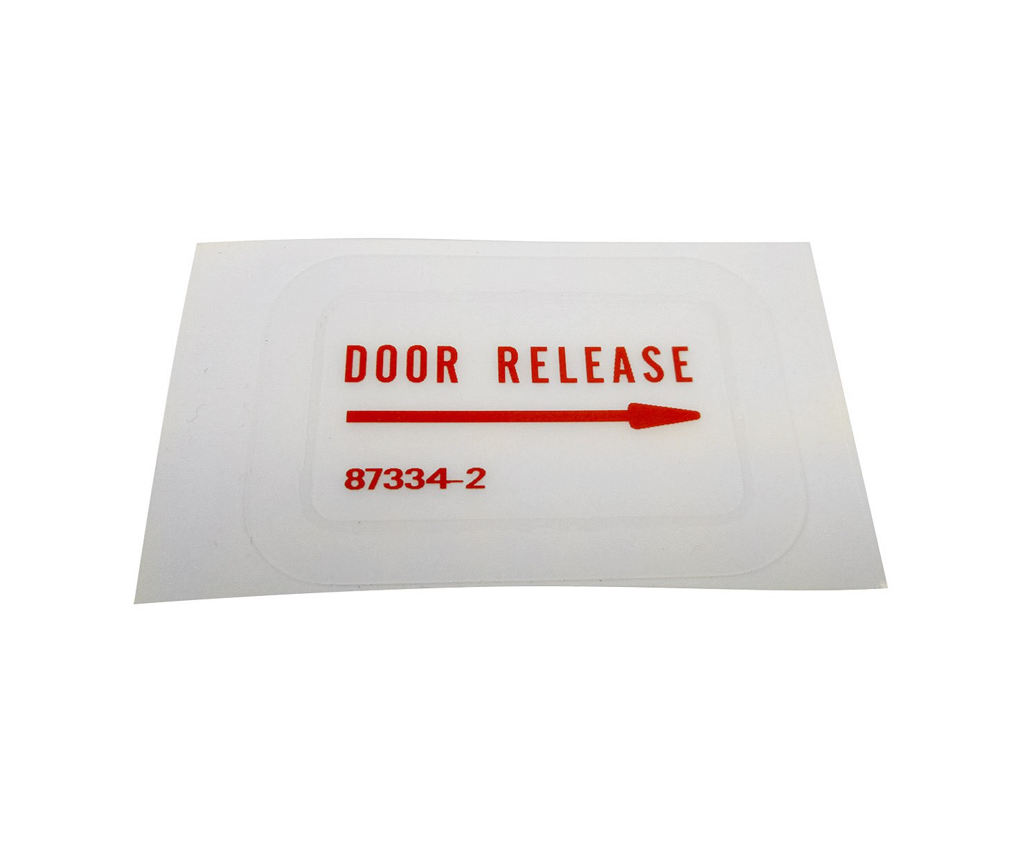 Piper 583-536 Placard - Door Rls