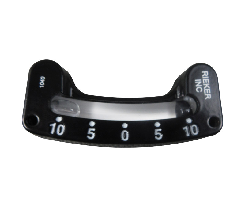 RIEKER 1040 Black ±10° Mechanical Inclinometer/Slip Indicator