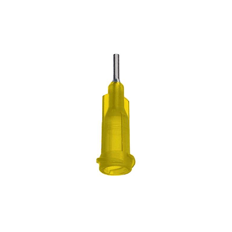 Henkel 98114 LOCTITE® Yellow 32 Gauge 1/4" Stainless Steel High Precision Dispense Needle - Pack of 50