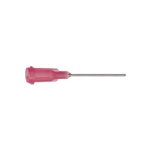 Henkel 98255 LOCTITE® Pink Stainless Steel 20 Gauge, 1" High-Precision Dispense Needle - Pack of 1000