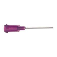 Henkel 98226 LOCTITE® Purple Stainless Steel 21 Gauge, 1" High-Precision Dispense Needle - Pack of 50