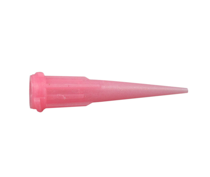 Henkel 98391 LOCTITE® Pink 20 Gauge 1-1/4" Helical Thread & UV Light Block Additive HDPE Tapered Tip Dispense Needle - Pack of 50
