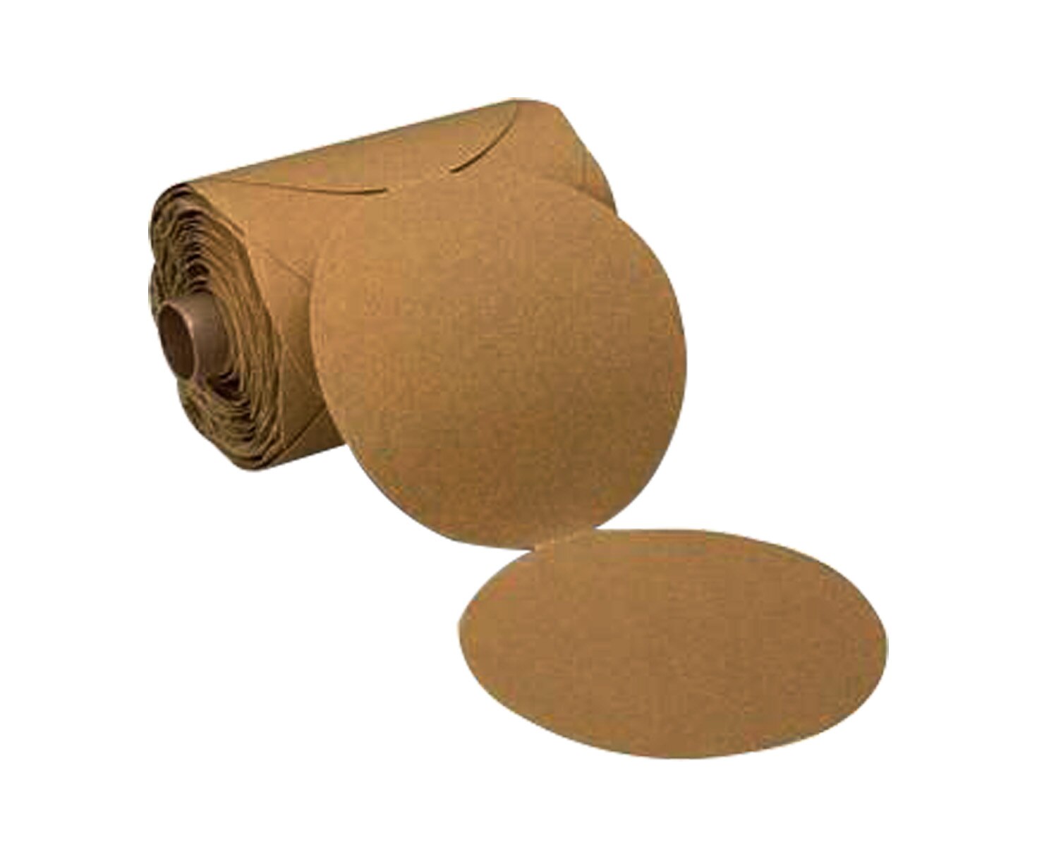 3M™ 051141-55540 Stikit™ 236U Gold 5" P80 Grit Disc - 100 Discs/Roll