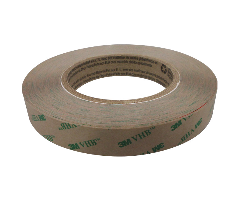3M™ 021200-13975 VHB™ F9460PC Clear 2 Mil Adhesive Transfer Tape - 0.75" x 60 Yard Roll - 48/Case