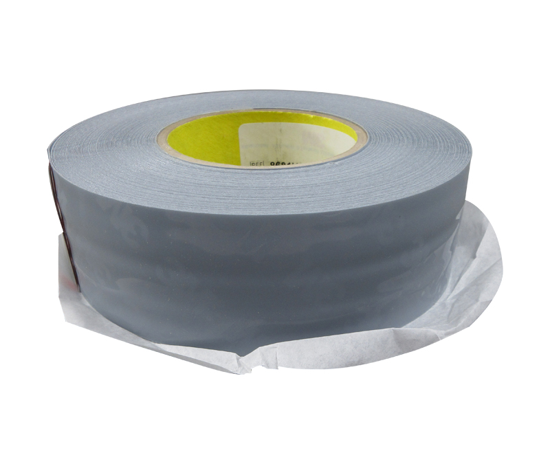 3M™ 8681HS 14 Mil FS 36320 Light Gray Polyurethane Protective Tape (Non-Skip Slit Liner) - 2" x 36 Yard Roll