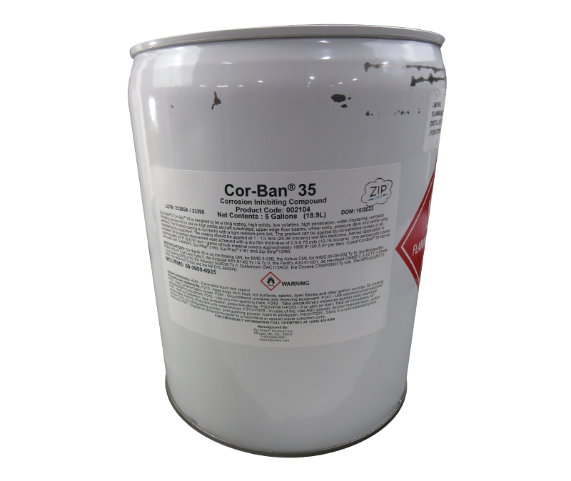 Zip-Chem® 002104 Cor-Ban® 35 Corrosion Inhibiting Compound - 5 Gallon Pail