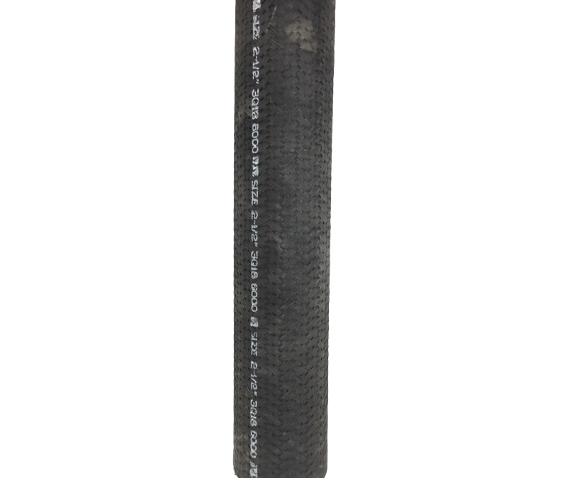 Military Standard MIL-DTL-6000D Black 2-1/2" Aircraft Fuel, Oil, Water & Alcohol Rubber Hose - 10-Foot Length