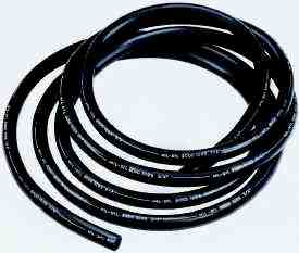 Military Standard MIL-DTL-6000D Black 2" Aircraft Fuel, Oil, Water & Alcohol Rubber Hose - 10-Foot Length