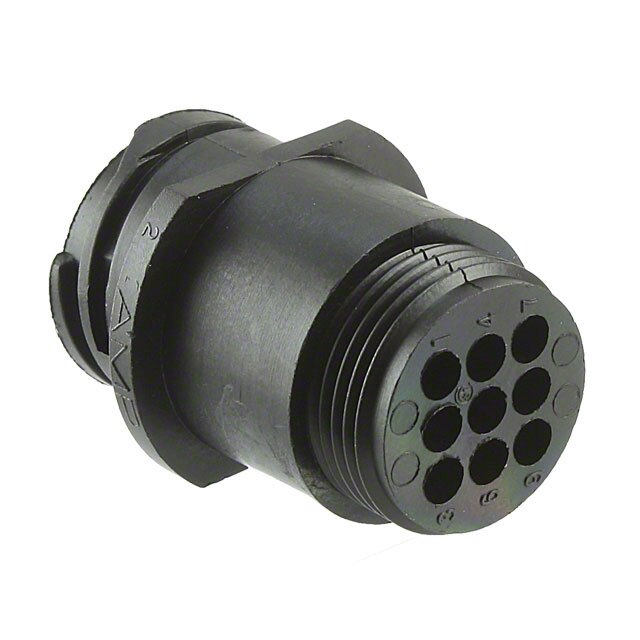 TE Connectivity 206705-2 Conn CPC PIN 9 POS Crimp ST Cable Mount 9 Terminal 1 Port - 5/Pack