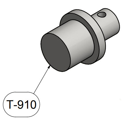 Brackett T-910 Gray Aero L-39ZA Albatros (R Side only) Universal Towbar Adapter