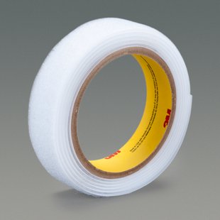 3M™ 021200-62539 Scotchmate™ SJ3401 White Loop Fastener - 1" x 0.15" x 50 Yard Roll