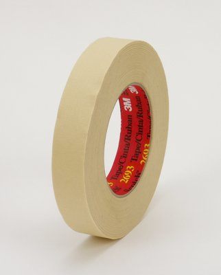 3M™ 021200-42979 Scotch® 2693 Tan High Performance Masking Tape - 72 mm x 55 m Roll