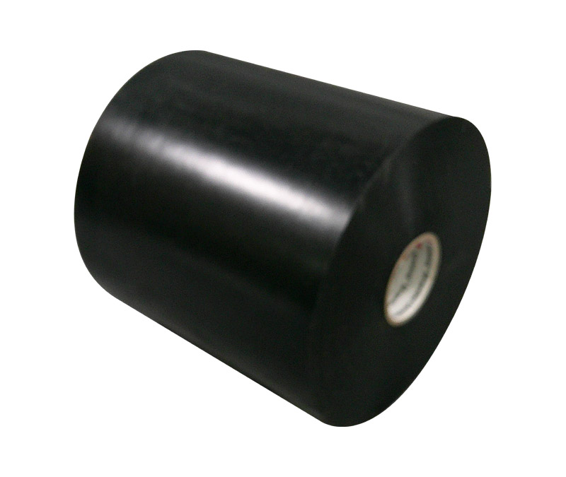 3M™ 054007-42809 Scotchrap™ 51 Black 20 Mil Unprinted Vinyl All-Weather Corrosion Protection Tape - 6" x 100' Roll