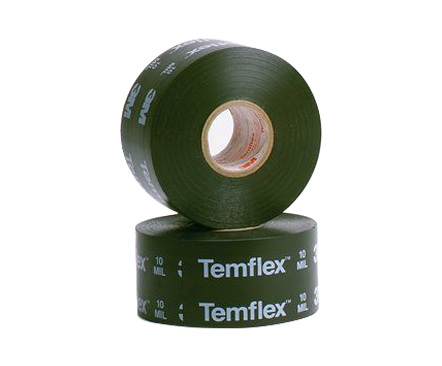 3M™ 054007-09061 Temflex™ 1100 Black 20 Mil Surface Protective Tape - 2" x 100' Roll