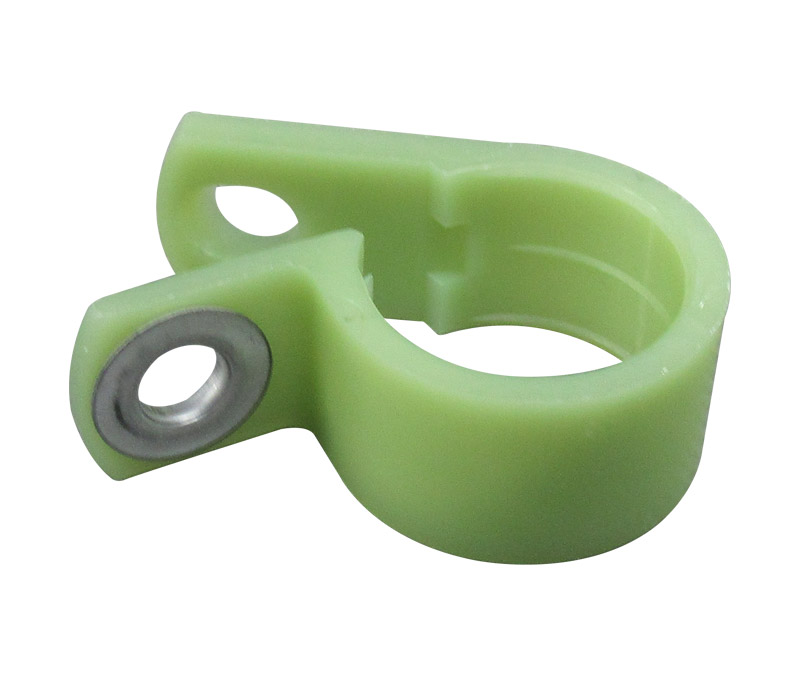 Military Standard MS25281R10 Light Green Plastic Clamp, Loop