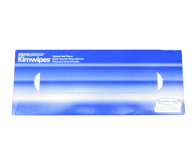 Kimtech Science™ 34743 Kimwipes® White 3-Ply 11.22" x 12.3" Delicate Task Wipers - 100 Wipe Pop-Up Box