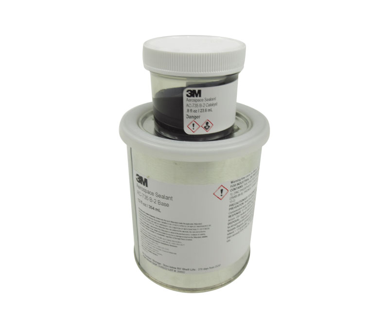 3M™ Aerospace AC-735 B-2 (New Formulation) Non-Chromate Corrosion-Inhibitive Polysulfide Fuselage Sealant - Pint Kit (13 oz Net Wt)