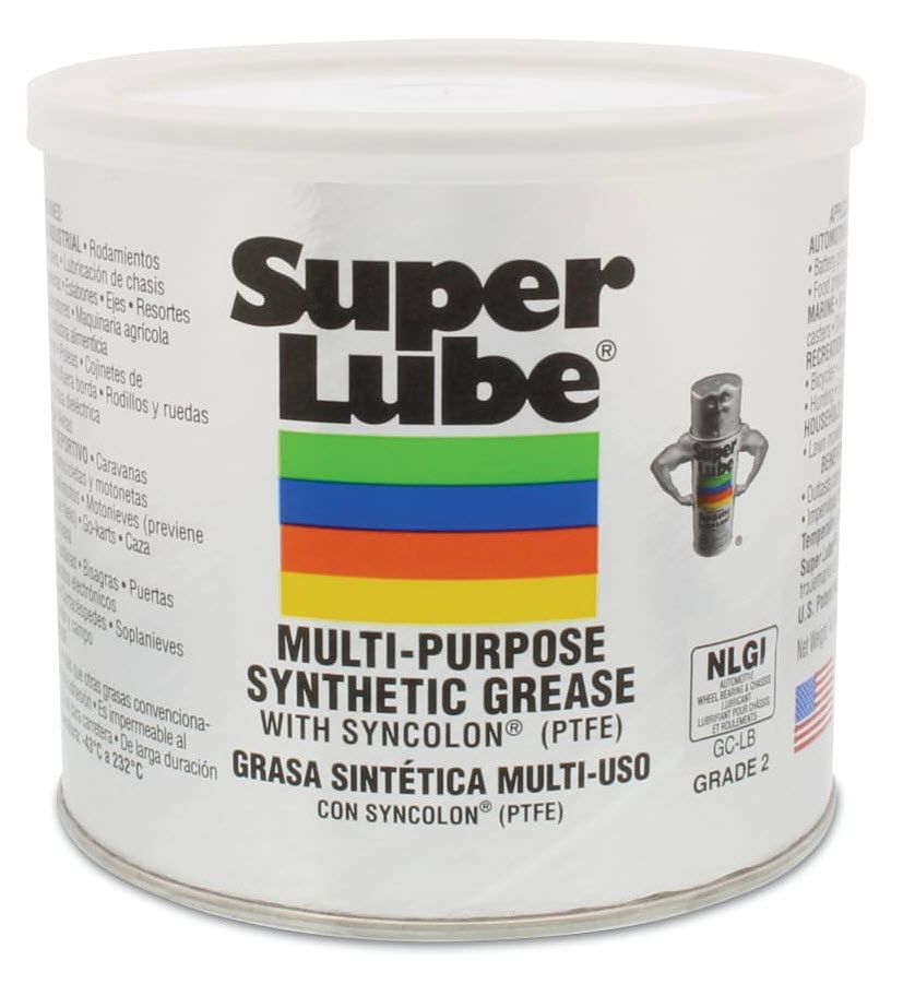 Super Lube® 41160 Translucent Multi-Purpose Synthetic Grease with Syncolon® (PTFE) - 400 Gram (14.1 oz) Can