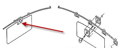 Rosen R265-2-1015 Rockwell NA265 Series Sabreliner Rosen Sunvisor System Visor Assembly