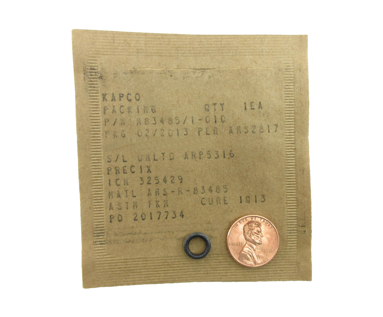 Military Specification M83485/1-010 O-Ring