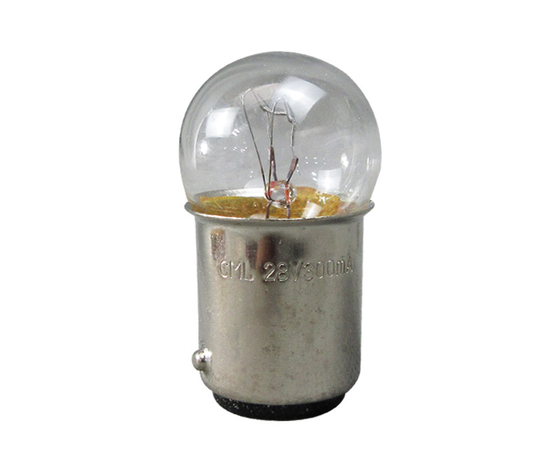Chicago Miniature 304 304 G6 28-Volt / 8.4-Watt BA15d Lamp, Incandescent - 10/Pack