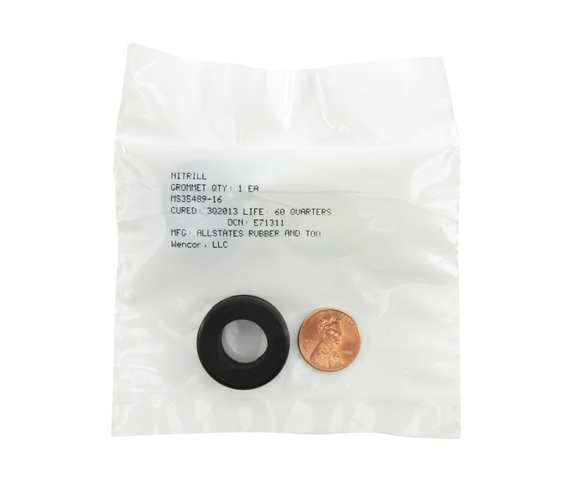 Military Standard MS35489-16 Synthetic Rubber Grommet, Nonmetallic