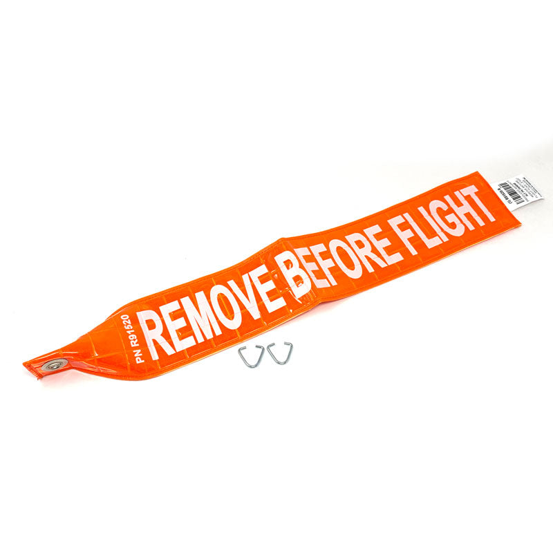 Plane Sights™ RR1518-O Reflective Gear Pin Flag - Red Orange - 3x18"