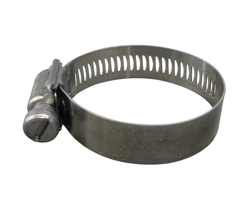 BREEZE® 200 24S Aero-Seal® Stainless Band/Stainless Steel Safety Collared Screw Clamp, Hose