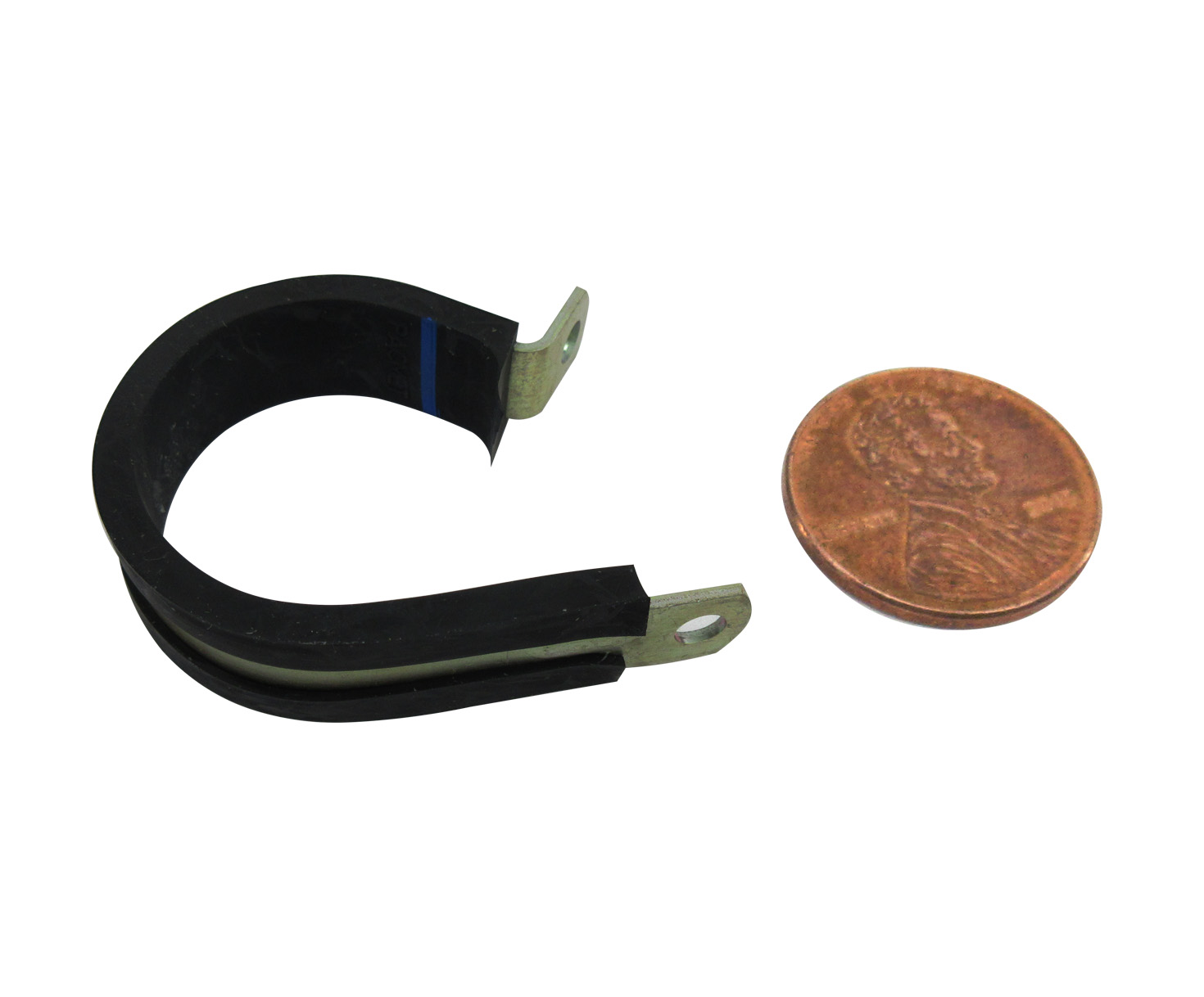 SAE Aerospace Standard AS21919WDG21 Aluminum Band Wedge Chloroprene Cushioned Clamp