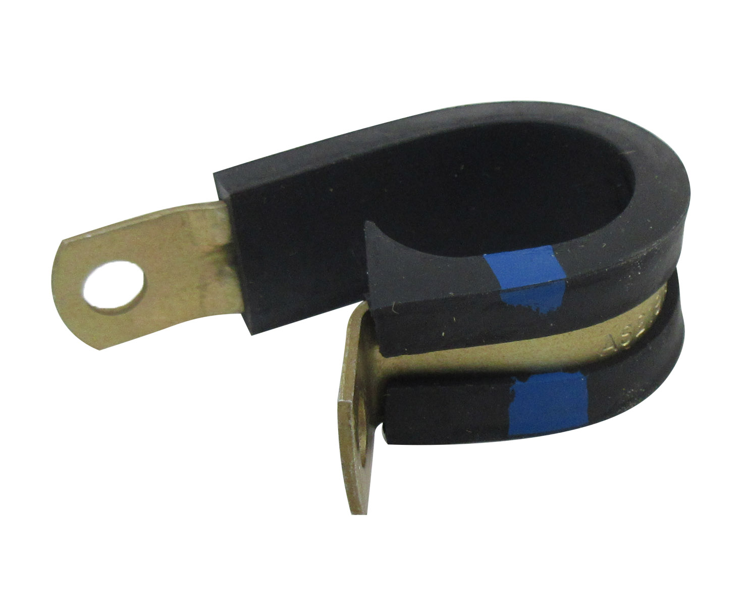SAE Aerospace Standard AS21919WDG13 Aluminum Band Wedge Chloroprene Cushioned Clamp