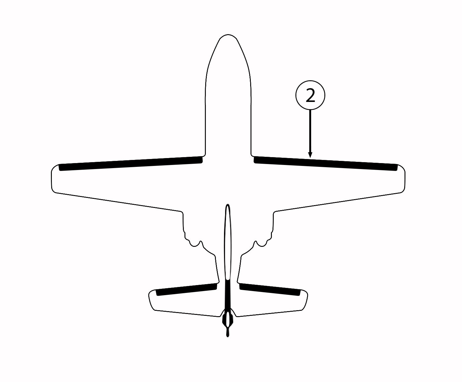 GOODRICH 35-5D5230-02 Cessna 560 RH Wing De-Ice Boot