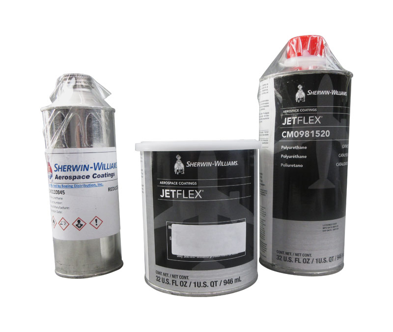JETFlex® E09021 Flat BAC8328 Brown Water Reducible Polyurethane Aircraft Interior Finish Coating - Quart Kit