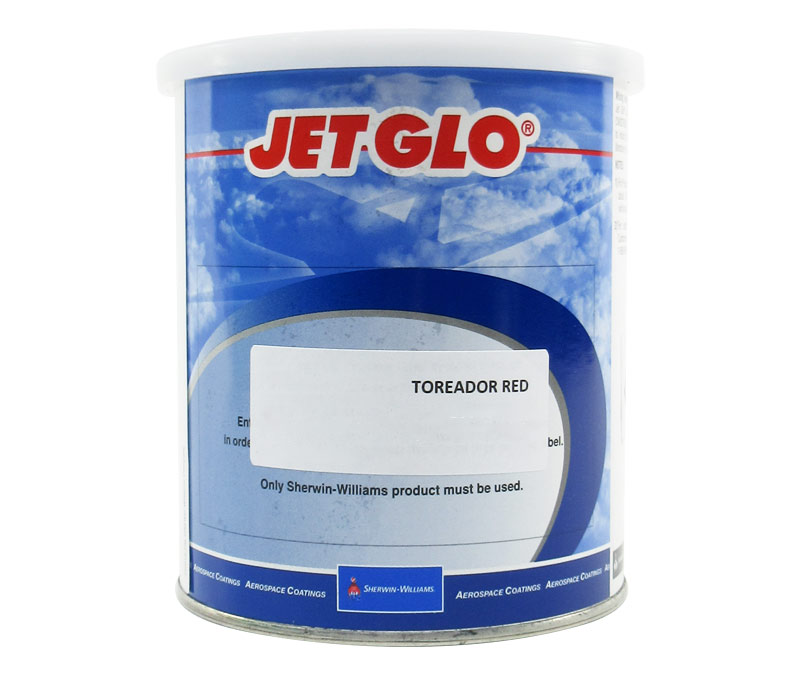 Sherwin-Williams U00152 JET GLO Polyester Urethane Topcoat Paint Toreador Red - Quart