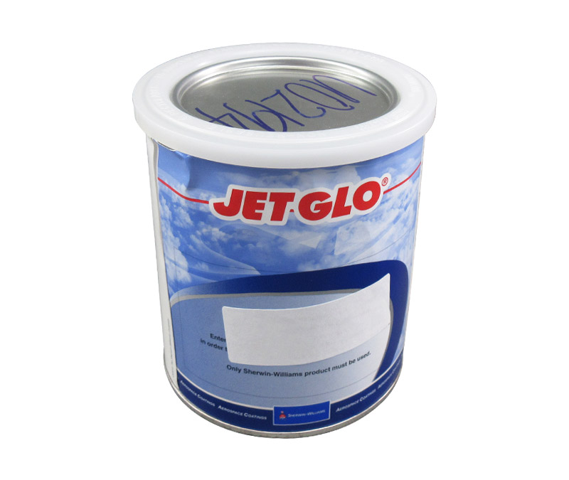 Sherwin-Williams U02194 JET GLO FED-STD-595 11105 Safety Red Polyester Urethane Topcoat Paint - Quart