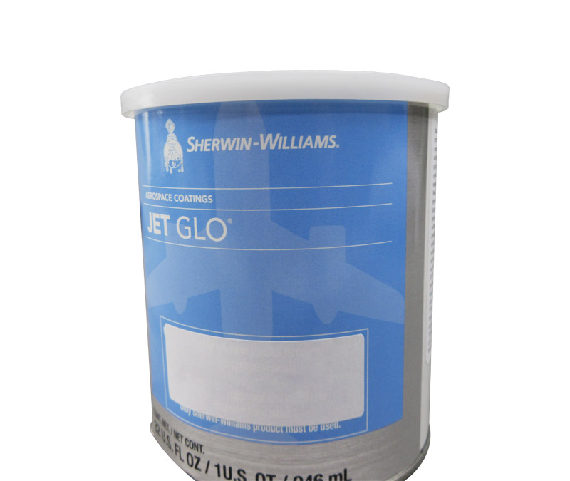 Sherwin-Williams U00048 JET GLO Polyester Urethane Topcoat Paint Flag Red - Quart