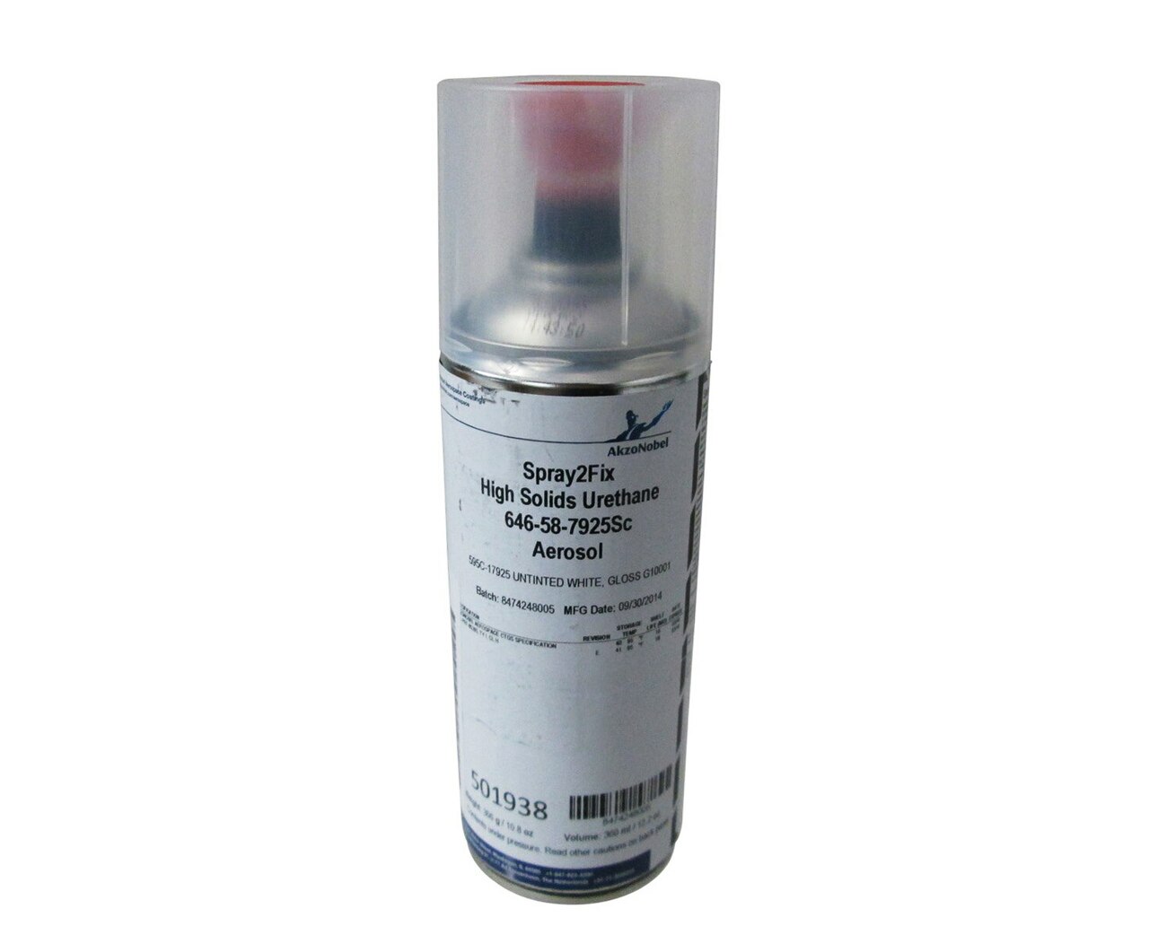 AkzoNobel 646-58-6440SC FS#16440 Gray MIL-PRF-85285E Type I Class H Spec Spray2Fix High-Solids Polyurethane Topcoat - 400 mL Aerosol Can