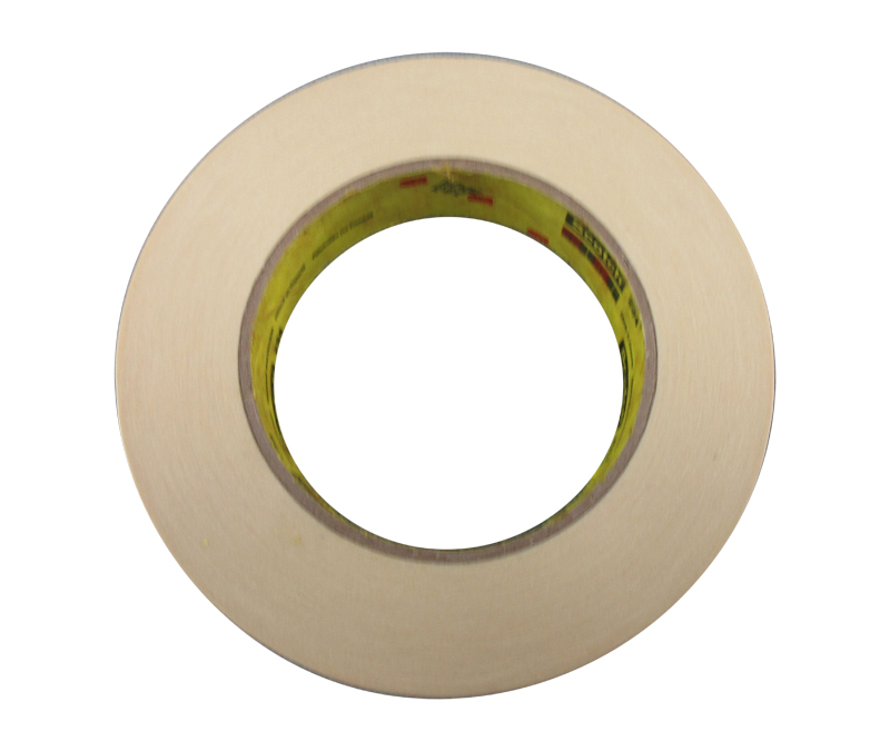 3M™ 021200-02982 Scotch® 234 Tan 5.9 Mil General-Purpose Masking Tape - 24 mm x 55 m Roll - 36/Case