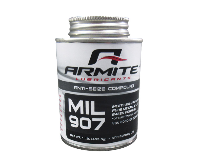 Military Specification MIL-PRF-907 Gray High-Temp Anti-Seize Compound - 1 lb Brush-Top Can