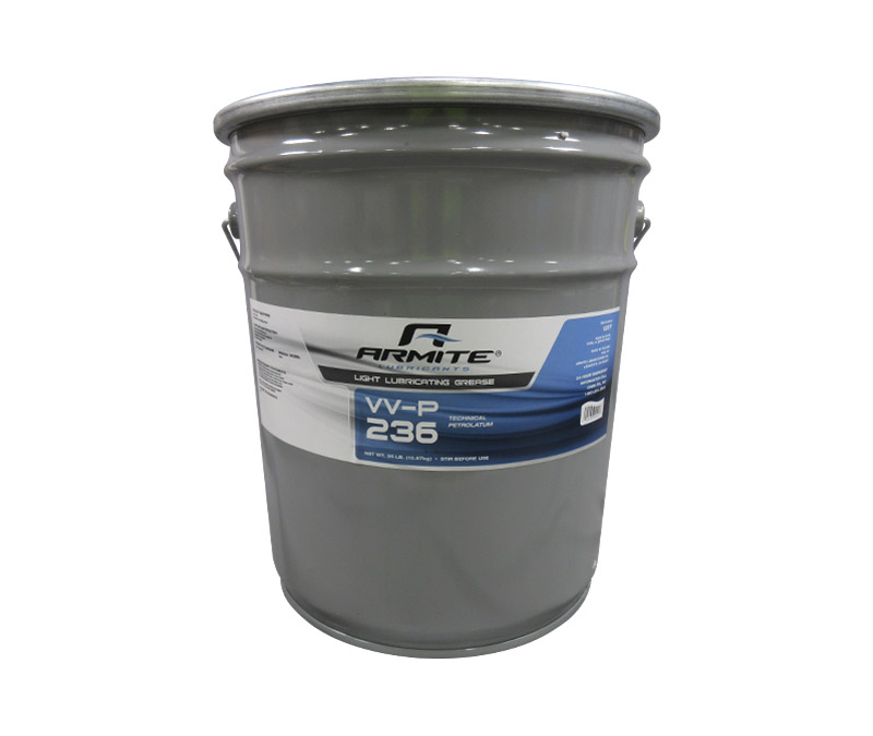 Federal Specification VV-P-236A(2) Reddish Technical Petrolatum Light Lubricating Grease - 35 lb Pail