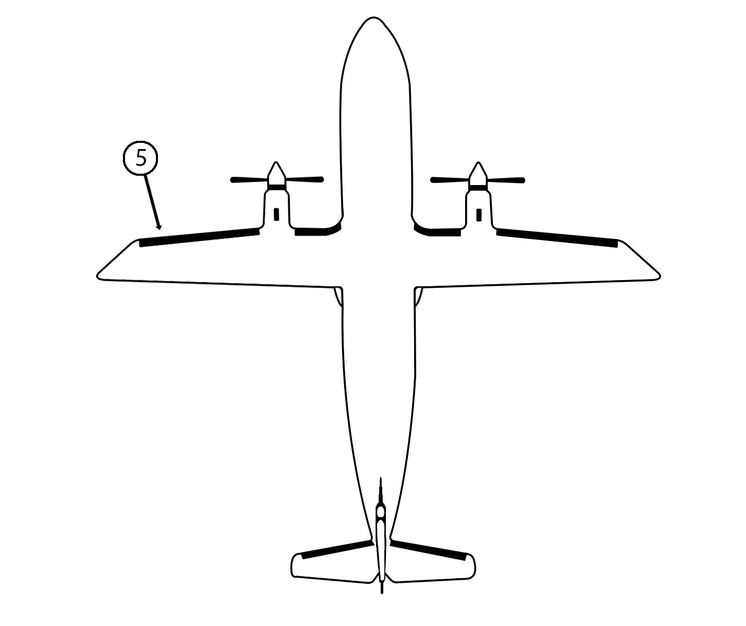 GOODRICH PS29S7D5240-71 FASTboot® Dornier DO328 Silver LH Outboard Wing De-Ice Boot