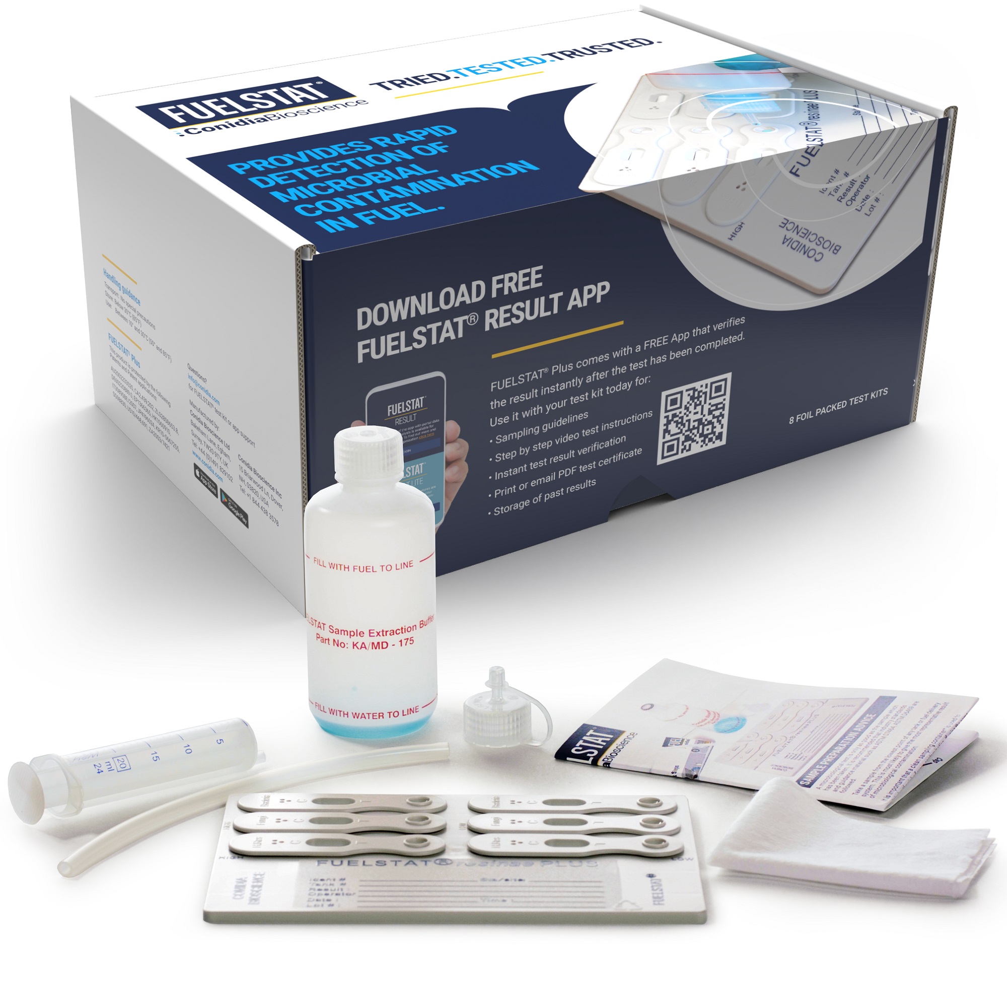 FUELSTAT® FHR8-2 Aviation Jet Fuel 8 Foil Packed Test Kits
