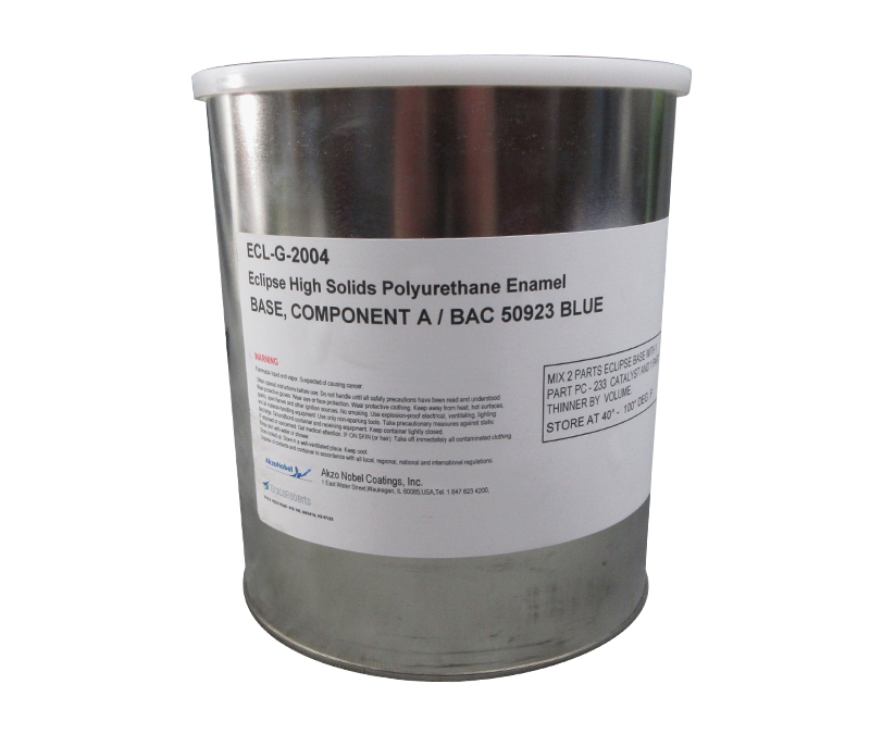 AkzoNobel Eclipse® ECL-G-2004 Gloss Blue BAC50923 High-Solids Polyurethane Enamel Topcoat - Gallon Can
