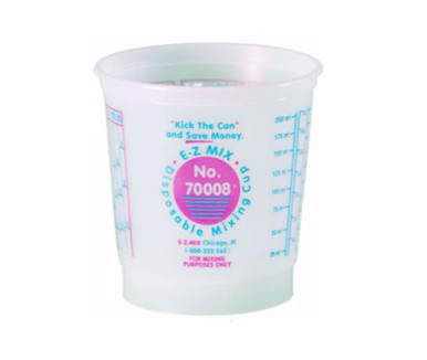 E-Z MIX 70008 Plastic 1/2-Pint Disposable Graduated Display Paint