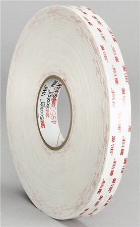 パッチ・スコードロン/マッコイ/バズ/（A-2b-3G-1MA-1　1217） 3M 021200-18092 VHB 4950 White 45 Mil Acrylic Foam Tape - 1