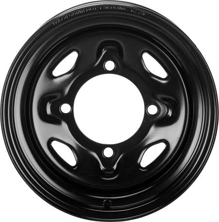 SEDONA STEEL 12X7 4/137 4+3 BLK FRONT
